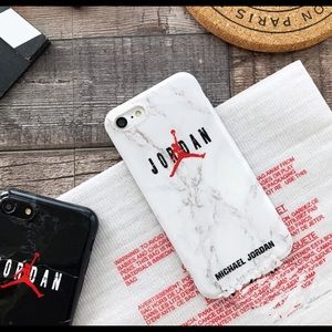 New Air Jordan logo white iPhone case cover